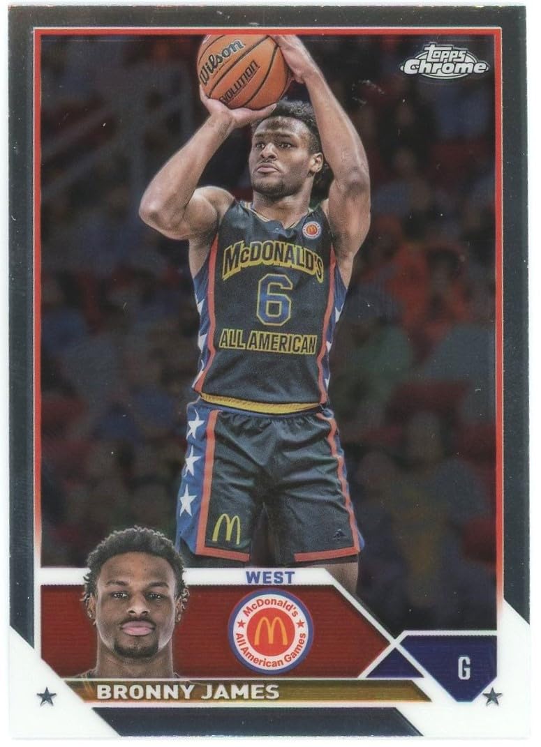 Amazon.com: 2023 TOPPS CHROME MCDONALD'S ALL-AMERICAN #20 BRONNY